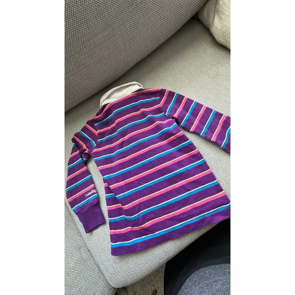 Vintage oshkosh purple stripe polo shirt size 5